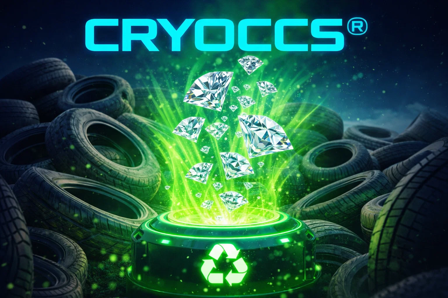 CRYOCCS Power Plant, LN₂ and CO₂ storage and EV charging