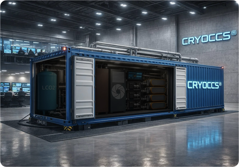 CRYOCCS Power Plant, LN₂ and CO₂ storage and EV charging